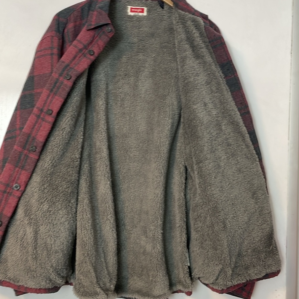 Wrangler Sherpa Lined Flannel Jacket, men’s XL - Picture 7 of 9